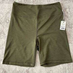 Marine Layer Studio Bike Shorts Olive Green XL New